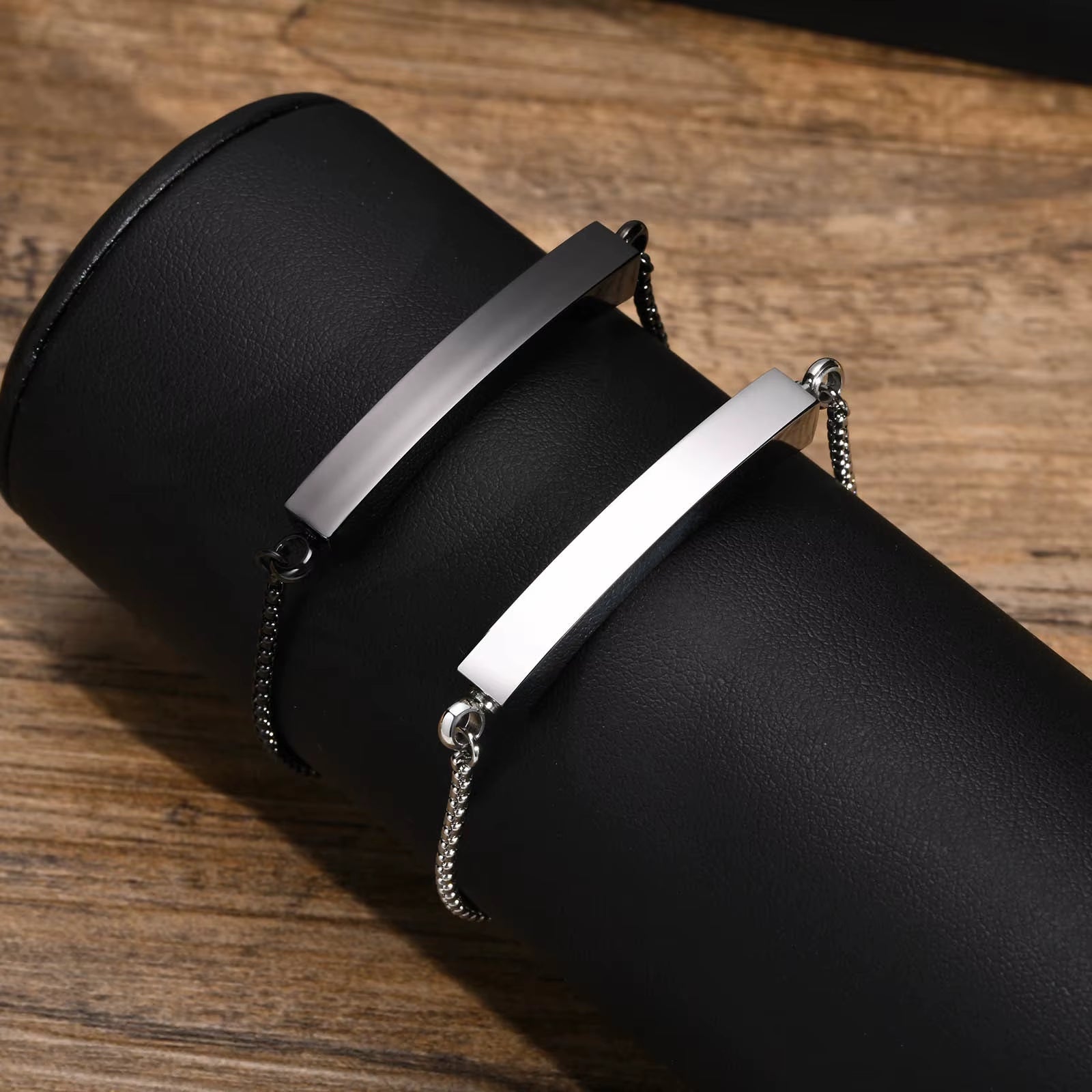 Women Men Urn Bracelets for Ashes,Black Silver Color Stainless Steel Cremation Keepsake Ashes Holder,Wristband Bracelet Jewelry
